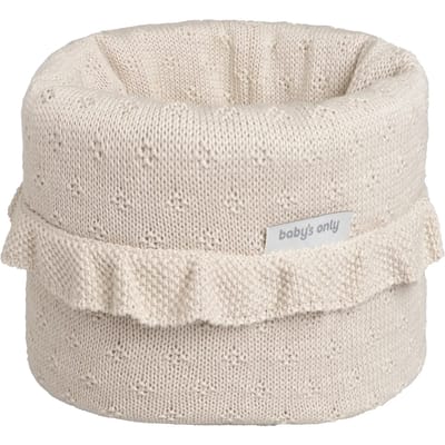 Baby's Only Gebreide commodemandje - Opbergmandje - Commode organizer - Babykamer accessoires Mood - Warm linen