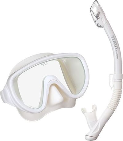 TUSAsport UC1625 Serene Snorkelset | Comfortabel Snorkelmasker & Betrouwbare Semi-Dry Snorkel voor Beginners & Recreatieve Snorkelaars