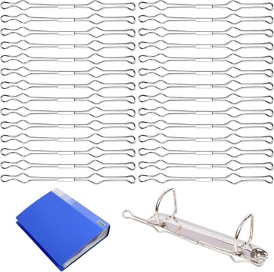 50 stuks draadhouders - Metaal houder voor mappen en ringbanden - Zilver - Stabiel - Kopen .