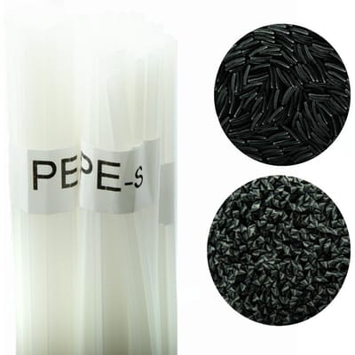 Rosfix Kunststoflasdraad PE-S - Wit 100 g - 42 cm, Mix 8mm/3,5mm, Smelt 260–300°C - Voor PE/HDPE