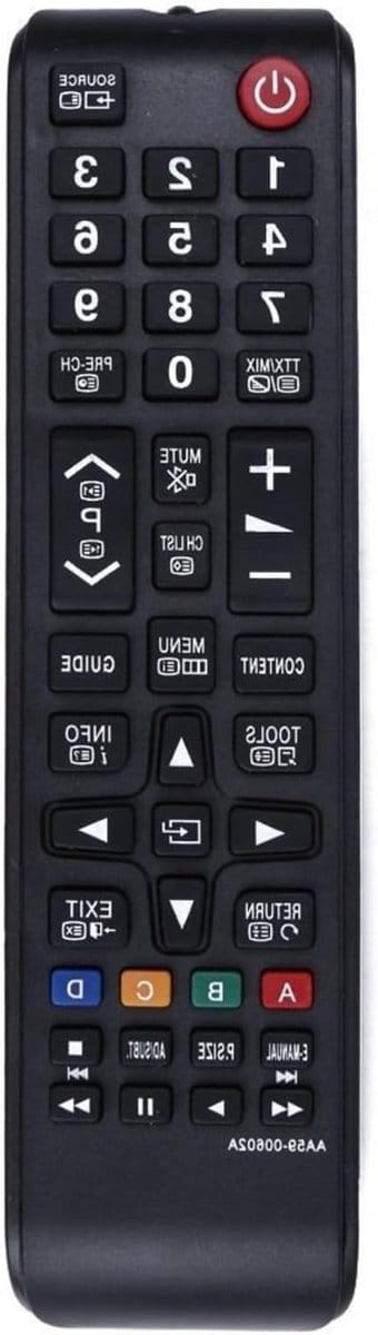 Universele afstandsbediening voor alle televisiemerken, eenvoudig te installeren, duurzaam en ergonomisch ontwerp voor optimaal gebruiksgemak
