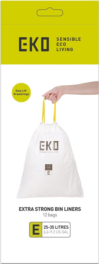 EKO - Afvalzakken 25-35 liter (E) - Plastic - wit - Afvalzak