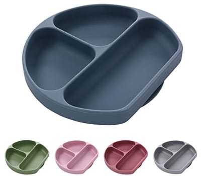 Antislip siliconen babybord met zuignap - kinder servies voor baby's, meisjes en jongens