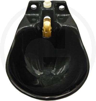 Drinkbak -Paardendrinkbak-Waterbak-Granit-Messingventiel, 1/2" buisaansluiting boven en onder