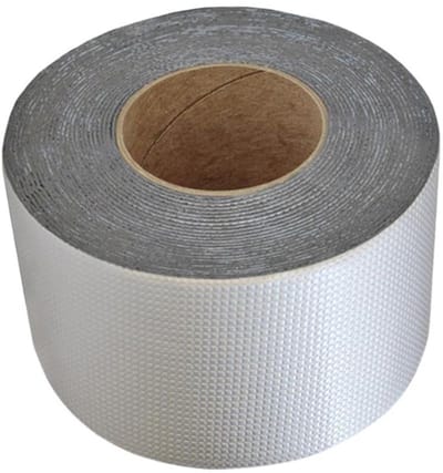 Butyltape Waterdicht - Afdichtingstape Lekvrij - Camper Dakreparatie - Weerbestendig Ontwerp - 10 cm x 10 m - Zilver