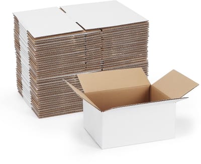 40 Stuks Kleine Verzenddozen Karton Wit 20x15x10 CM voor Post en Verzending