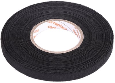 Dailygoods- Kabelboom Tape 9mm x 15m - Multifunctionele Auto Tape - Zelfklevende Tape - Anti Piepen/Rammelaar - Hoogwaardige Polyester - Sterke Acryldrukgevoelige Kleefstof - Bedrading Tape