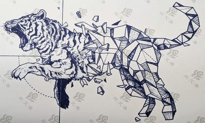 Semi-permanente tatoeage - Bijna original - Makkelijk in gebruik - Kool - Sexy - Waterbestendig - Mooie ontwerpen - Natuurlijk Veganistisch - Niet-toxisch – Duur tot 10 a 15 dagen - Door idereen te gebruiken.- 65