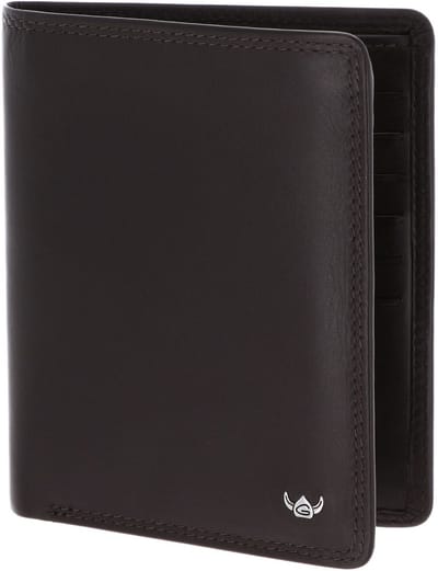 Golden Head Leren kaarthoes Polo RFID Protect Scheintasche ohne Münzfach 1328 Dunkelbraun donkerbruin