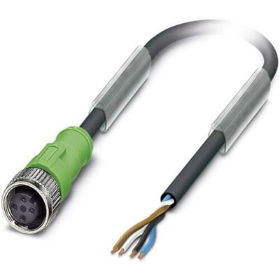 Phoenix Contact 1515811 Sensor/actuator connector, geassembleerd M12 Aantal polen (sensoren): 4 Bus, recht 5.00 m 1 stuk(s)