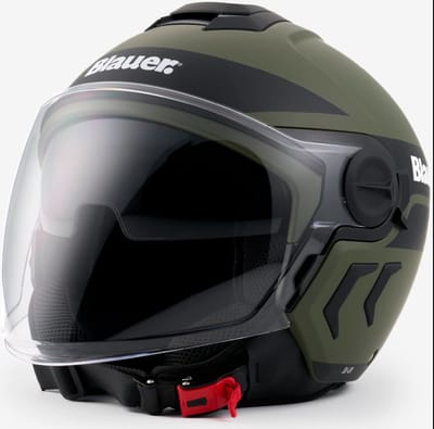 Blauer Demi Jet DJ-01 Graphic B Groen Jethelm - Helm