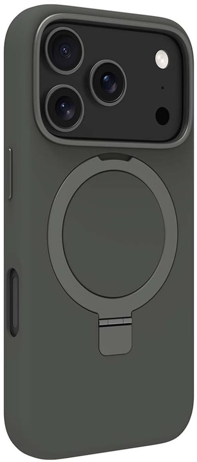 dbramante1928, Hoesje geschikt voor iPhone 17 Pro - Roskilde Kickstand MagSafe met Ring Standaard, Woudgroen