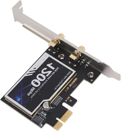 Allecto Plus - AC1200 WiFi-kaart voor desktop en laptop - 1200 Mbps dual-band draadloze netwerkadapter met Gigabit LAN - 2.4GHz 5GHz - Snelle installatie