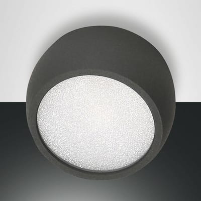 Fabas Luce Downlight Vasto, antraciet, Ø 8 cm, 120°, aluminium
