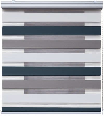Storesdeco - Premium Duo rolgrodijn met aluminium afwerking, 60x250 cm