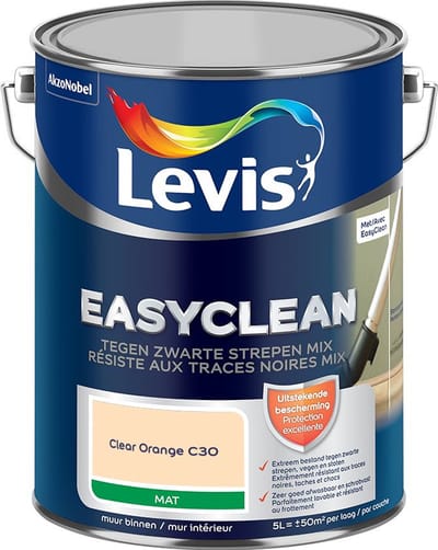 Levis - Easyclean Tegen Zwarte Strepen Mix - Clear Orange C30 - Mengverf - 5 L