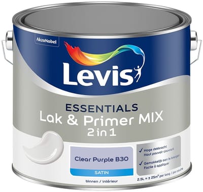 Levis - Essentials Lak & Primer Mix - Clear Purple B30 - Mengverf - 2,5 L