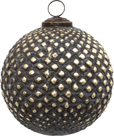 Clayre & Eef Kerstbal Overig Ø 11 cm Bruin Glas Kerstballen