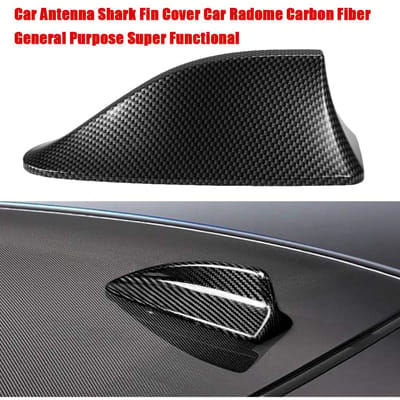 Couverture d'aileron de requin d'antenne de voiture, radôme de voiture en Fiber de carbone à usage général, Super fonctionnel noir