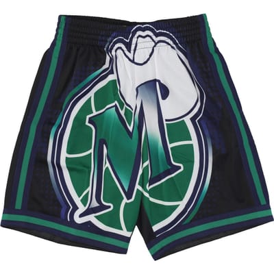 Basketbalshort heren Nba Big Face 7.0 Fashion Short Dalmav zwart