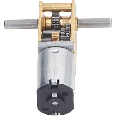 DC6V 190RPM Tandwielmotor met Bevestigingsbeugel Dubbele As Wormwiel Vertraging Micro Motor voor