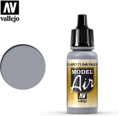 Vallejo Hobbyverf Acrylverf - 71046 Model Air Pale Blue Grey - Acryl Verf flesje - 17 ml