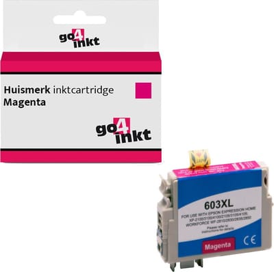Go4inkt compatible met Epson 603XL m magenta inktcartridge - XP-2100 / XP-2105 / XP-3100 / XP-3105 / XP-4100 / XP-4105 / Workforce / WF-2810DWF