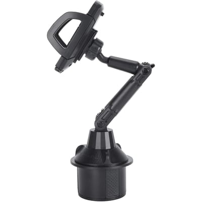 Autobekerhouder Telefoonhouder ABS 360 graden Rotatie Universele Bekerhouder Mobiele Telefoonhouder voor Google in 4 black