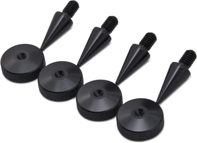 Aluminium Luidspreker Spikes M6 20mm Onderleggers - 4 stuks