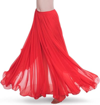 Maxi Volle Tribal Rok voor Buikdansers - Chiffon Dansrok met 720 Graden Swing voor Vrouwen - Ideaal voor Training en Optredens