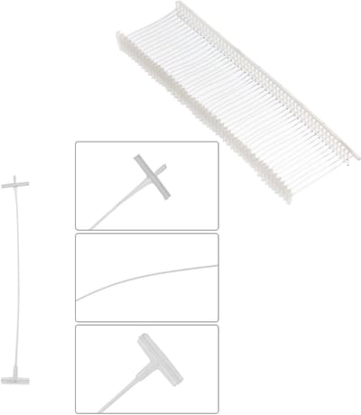 CHPN - Riddersporen - Kledingtags - Tags voor textieltang - 10.000 stuks - 25MM - Kledingkaartjes aanhechten - Kaartjes aan kleding maken