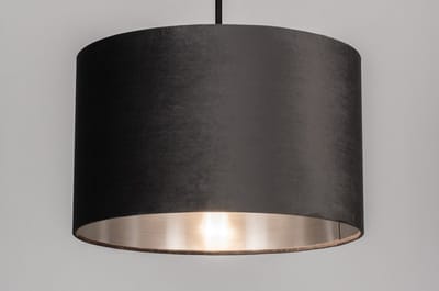 Lumidora Hanglamp 30932 - CHARLOTTE - E27 - Grijs - Zilver -oud zilver - Metaal - ⌀ 40 cm