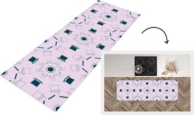 Keukenloper - Loper keuken - Goochelaar - Patronen - Konijnen - 150x50 cm - Keukenloper vinyl