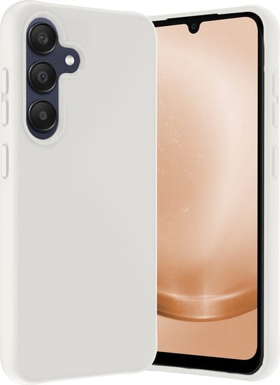 Hoes - Geschikt voor Samsung Galaxy A25 - Sterk & Shockproof - Hoesje Cover - Siliconen Case - Wit