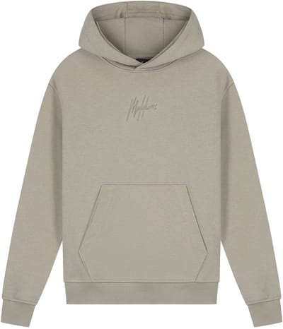 Malelions striped signature hoodie in de kleur groen.