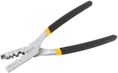 Allecto - Krimptang - Ergonomische Adereindhulstang - Koolstofstaal - Geïsoleerde Kabelschoenen - Voor Kabels van 0,5 tot 16 MM² - Perfect voor Klu...
