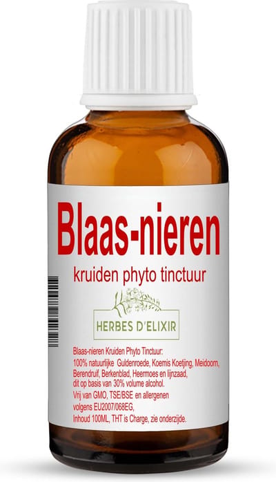 Herbes D'elixir Blaas Nieren Tinctuur – 100 ml – 1 Stuk - Natuurlijke kruidenextract voor ondersteuning