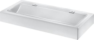 MINERALCAST collectieve wastafel wandmodel lengte 1200 mm