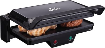 3-in-1 Elektrische Grill 1000 W met Anti-aanbaklaag – Ideaal voor Koken, Grillen en Bakken