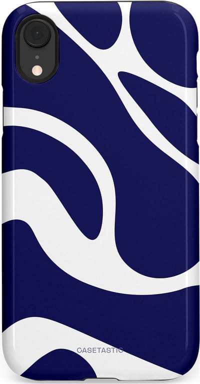 Casetastic Hoesje Geschikt voor Apple iPhone Xr - Stijlvolle Beschermende Duo-layer Case - Zeebries Golven