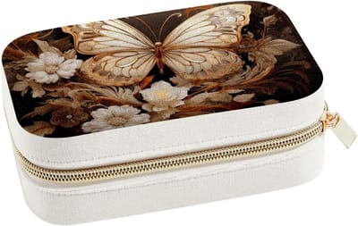 Sieraden Reisdoos - Opbergdoos Organizer - Sieraden Opbergen - Verwijderbare Compartimenten - 5.5 x 15.5 x 10.5 cm - Multicolor