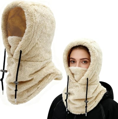 Hooded Scarf en Thermisch Ski Masker voor Winter met Nekwarmer en Multifunctionele Functie voor Sport en Buitenactiviteiten