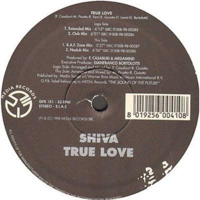 12-inch Plaat SHIVA - Ware Liefde GFB151 GFB Records 1998 Italië Dance & Electronica Gebruikt