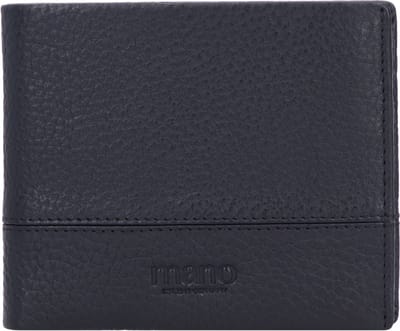 mano Don Tommas Leren Portemonnee 11,5 cm - Jongens - Horizontaal - schwarz