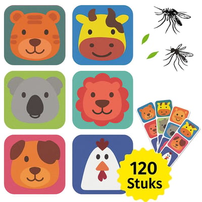 Twenty4seven® Muggenstickers 120 Stuks - Citronella Stickers voor Kinderen & Volwassenen - Alternatief voor Anti Muggen Spray, Muggenroller & Muggenbandjes