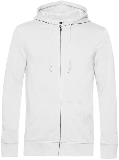 Hooded sweatshirt met rits B&C Organic