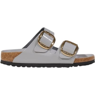 Natuurlijke suède leren sandalen met grote gesp voor dames Birkenstock Arizona