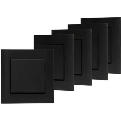 Kopp Wisselschakelaars Athenis 5 Stuks Mat-zwart