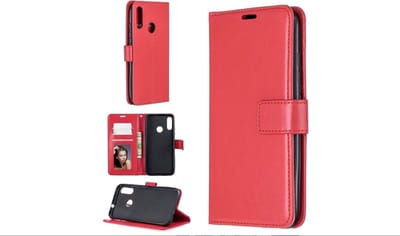 LuxeBass Hoesje geschikt voor Samsung Galaxy S10 - Bookcase Rood- portemonnee hoesje - telefoonhoes - gsm hoes - telefoonhoesjes