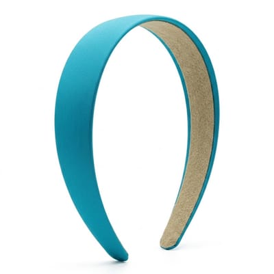 Turquoise haarband dames – smalle kunststof diadeem met satijnlook – elegante hoofdband voor dagelijks gebruik, styling en modeaccessoires
